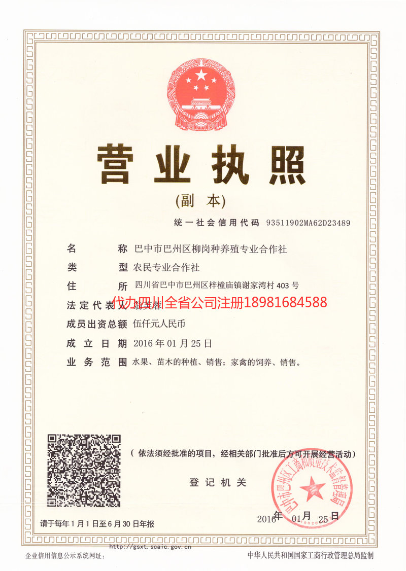 廉江廉江柳岗种养殖专业合作社